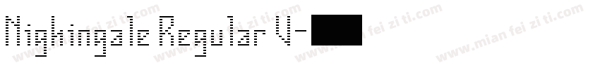 Nighingale Regular V字体转换